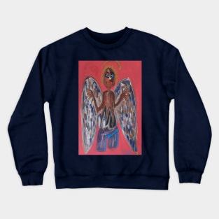 black angel Crewneck Sweatshirt